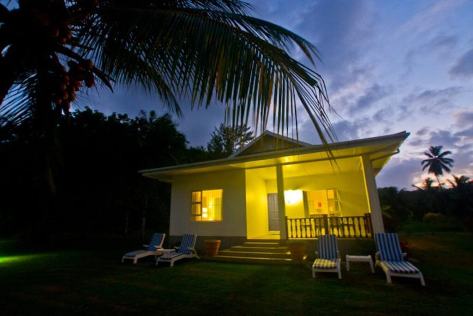 Family Chalet Night View